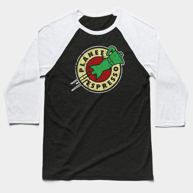 Planet Espresso Baseball T-Shirt by WizzKid